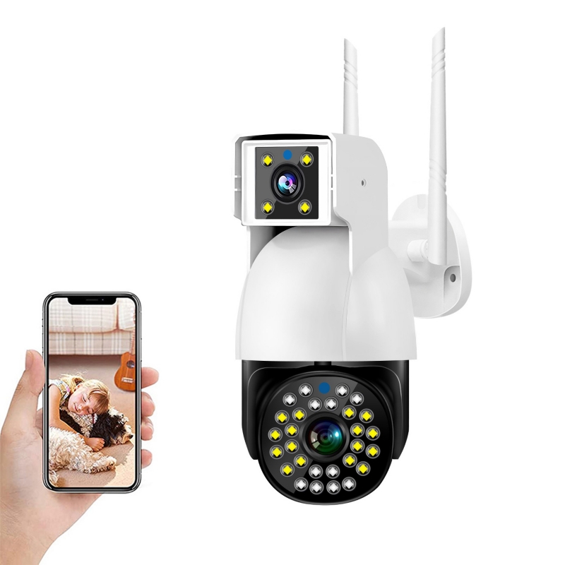 Cámara De Seguridad Con Doble Sensor De Movimiento Infrarrojo 1080p Hd - Venta Internacional.