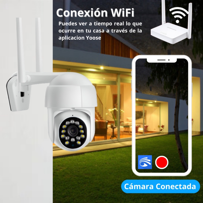 Foto 4 | Cámara De Seguridad Yoosee Motorizada Wifi Hd Ip 2.0mp A Prueba De Agua - Venta Internacional.
