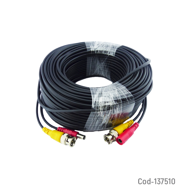 Foto 4 pulgar | Cable Para Cámara De Vigilancia, Conectores Bnc Y Dc De 50 M - Venta Internacional.