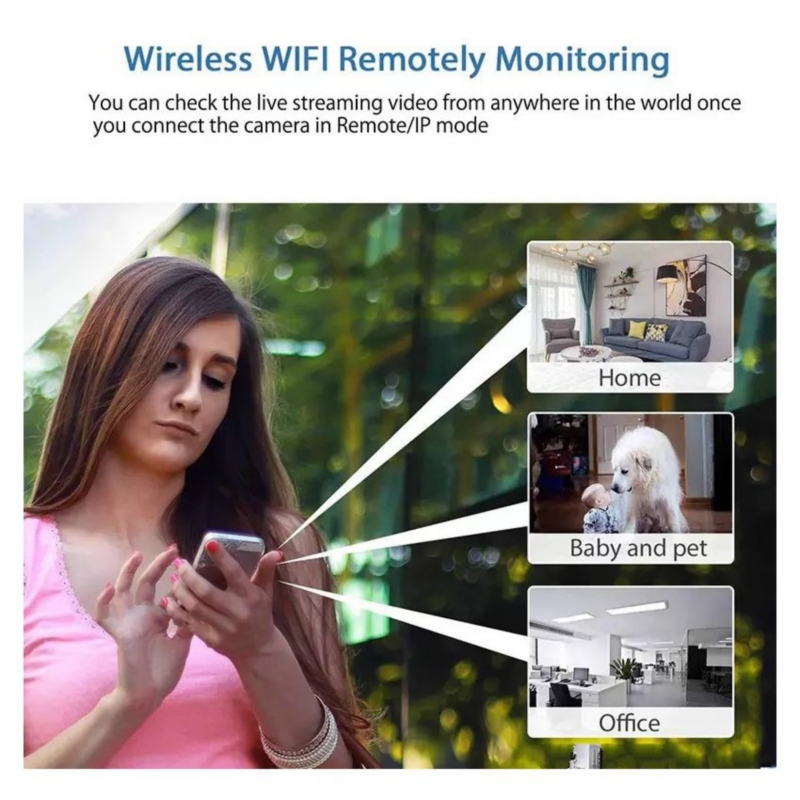 Foto 5 pulgar | Cámara De Vigilancia Inalámbrica Wifi 1080p Mini Homeeye - Venta Internacional.