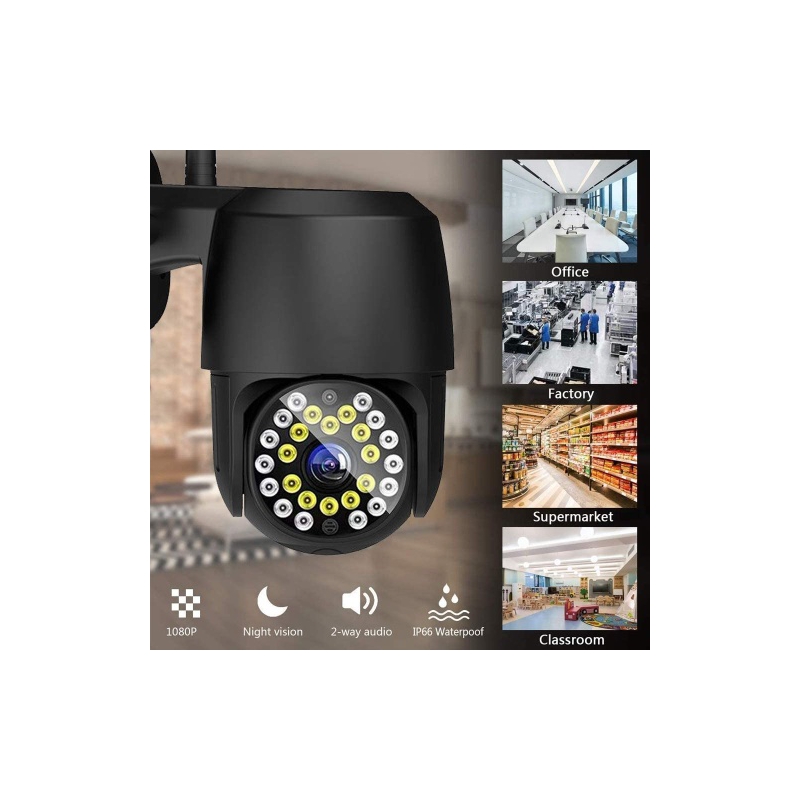 Foto 5 pulgar | Cámara De Seguridad Inalámbrica Con Sensor De Movimiento Infrarrojo Con Rotación De 360° - Venta Internacional.