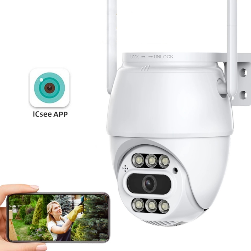 Foto 2 pulgar | Cámara Inteligente Ip Wifi Alarma Exterior Anti Agua Ip66/221059 - Venta Internacional.