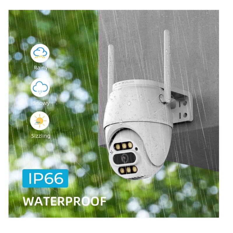 Foto 6 pulgar | Cámara Inteligente Ip Wifi Alarma Exterior Anti Agua Ip66/221059 - Venta Internacional.
