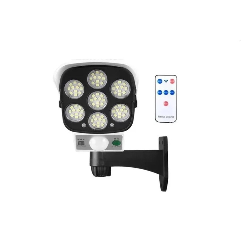 Foco Led Solar Light 77 Con Simulación De Cámara De Seguridad - Venta Internacional.