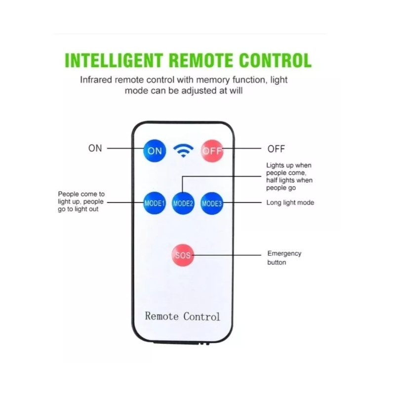 Foto 5 | Control Remoto con Sensor de Movimiento y Luz Solar de 77 LED - Multicolor