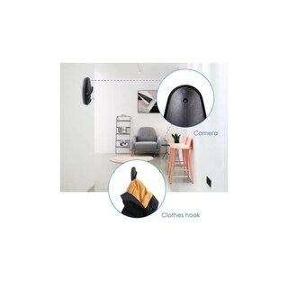Foto 5 | Cámara Espía con Forma de Perchero Inalámbrica Recargable Negra - Venta Internacional