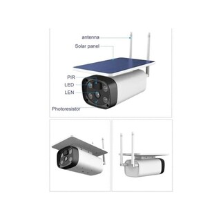 Foto 2 | Cámara de seguridad solar para exteriores HD 1080p con WiFi