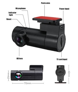Foto 4 | Cámara de Seguridad Oculta Dvr para Coche 1080p con Visión Nocturna - Venta Internacional