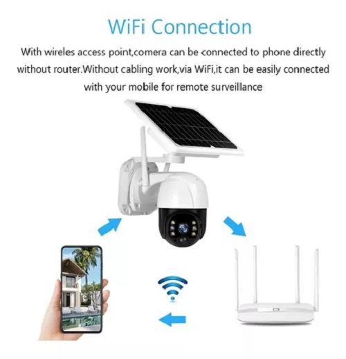 Foto 7 | Cámara De Seguridad Con Energía Solar Wifi Outdoor Hd 1080p - Venta Internacional.