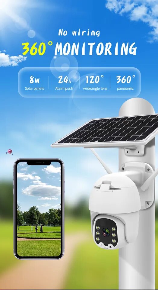 Foto 3 | Cámara de Seguridad Rondon 4g de Monitoreo de Energía Solar - Venta Internacional