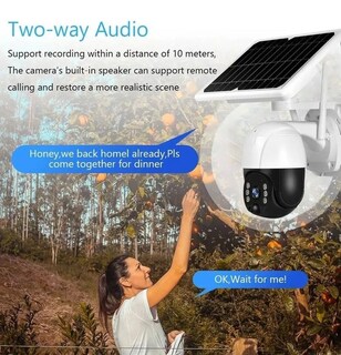 Foto 3 | Cámara de Seguridad Icsee Outdoor Smart Ip Wifi Solar Hd 1080p - Venta Internacional