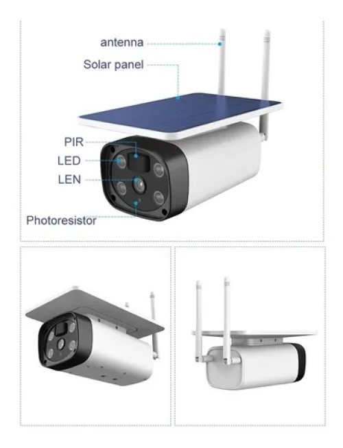 Foto 3 pulgar | Cámara De Seguridad Smart Solar Ip66 Wifi 1080p Hd Outdoor - Venta Internacional.
