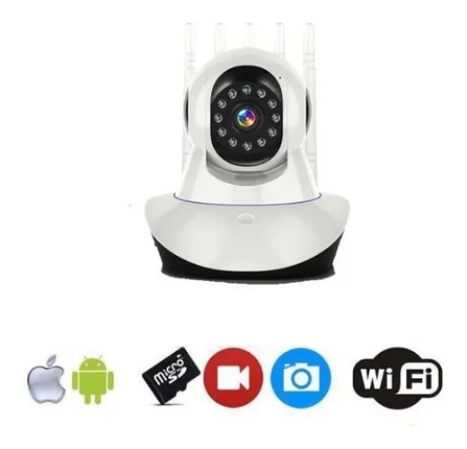 Foto 3 pulgar | Cámara de Seguridad Ip Wifi Hd 720p Motorizada 360º con Visión Nocturna - Venta Internacional