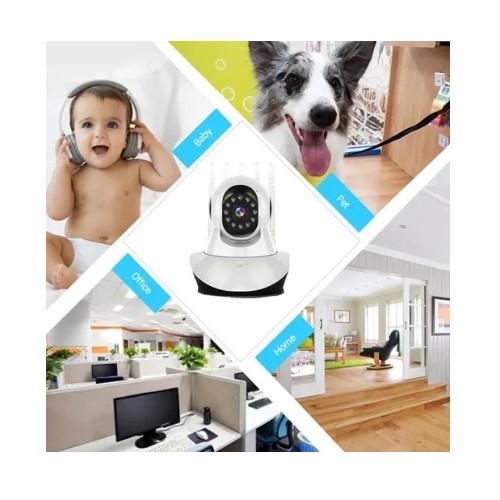 Foto 5 | Cámara de Seguridad Ip Wifi Hd 720p Motorizada 360º con Visión Nocturna - Venta Internacional