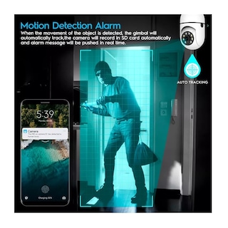Foto 5 | Bombilla para Cámara De Seguridad Panorámica de 360° Full Hd con Wifi - Venta Internacional