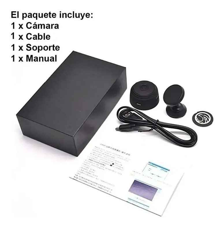 Foto 4 pulgar | Minicámara Espía HD Wifi A9 con Visión Nocturna de 16 GB - Venta Internacional