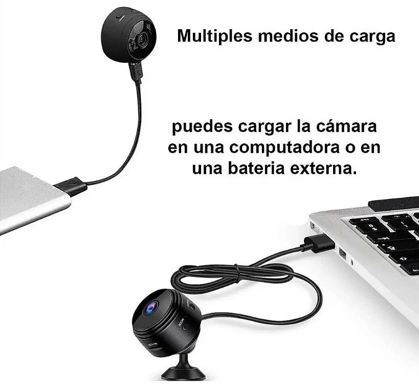 Foto 7 pulgar | Minicámara Espía HD Wifi A9 con Visión Nocturna de 16 GB - Venta Internacional