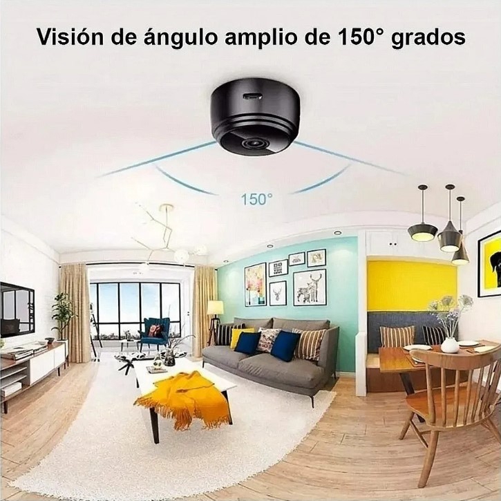 Foto 8 pulgar | Minicámara Espía HD Wifi A9 con Visión Nocturna de 16 GB - Venta Internacional