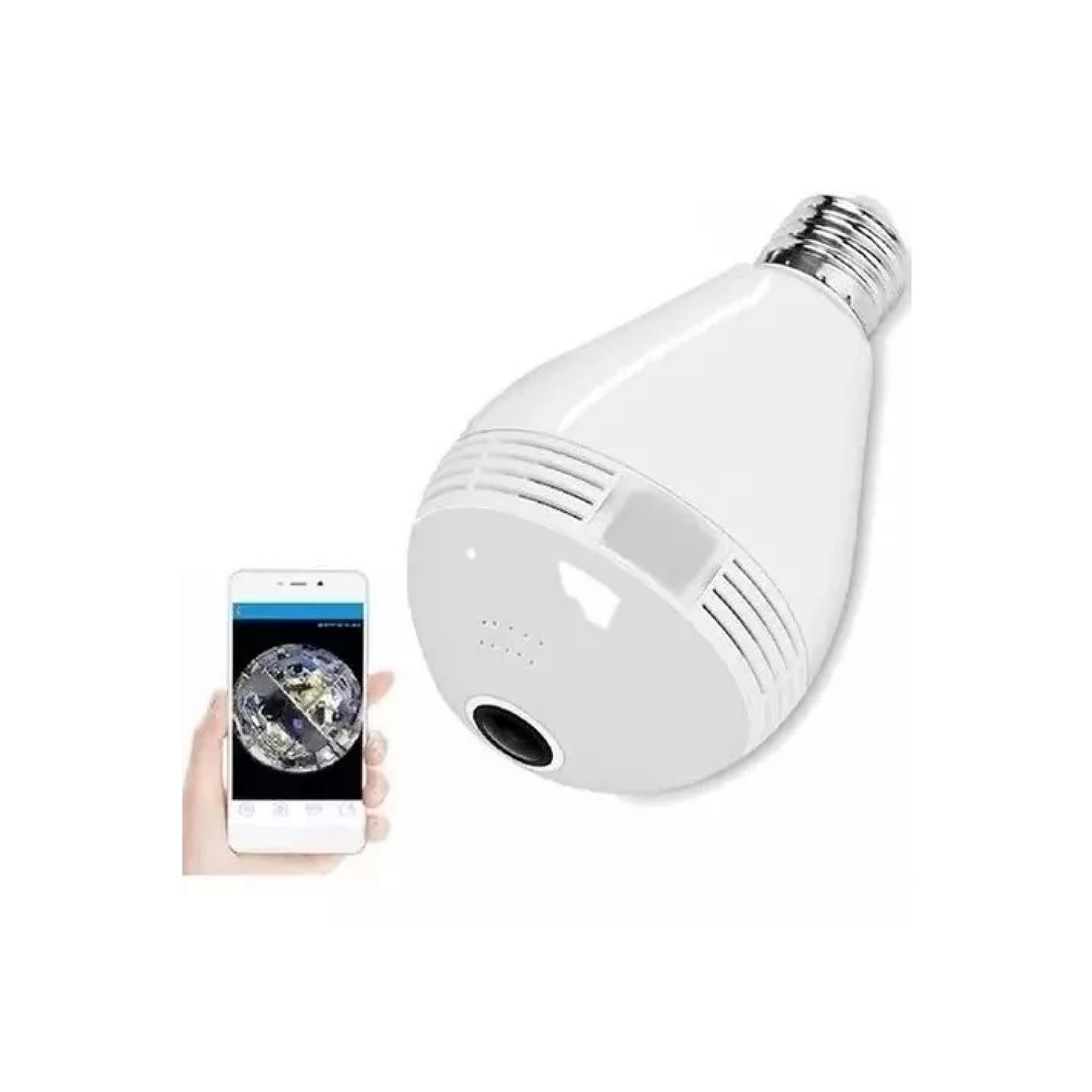 Foto 1 | Cámara Con Bombilla De Seguridad Ip Wifi Panorámica 360 - Venta Internacional