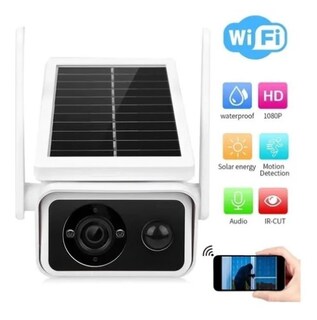 Foto 2 | Cámara de Seguridad Ip Wifi 1080p Hd con Energía Solar para Exteriores - Venta Internacional