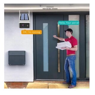 Foto 4 | Cámara de Seguridad Ip Wifi 1080p Hd con Energía Solar para Exteriores - Venta Internacional