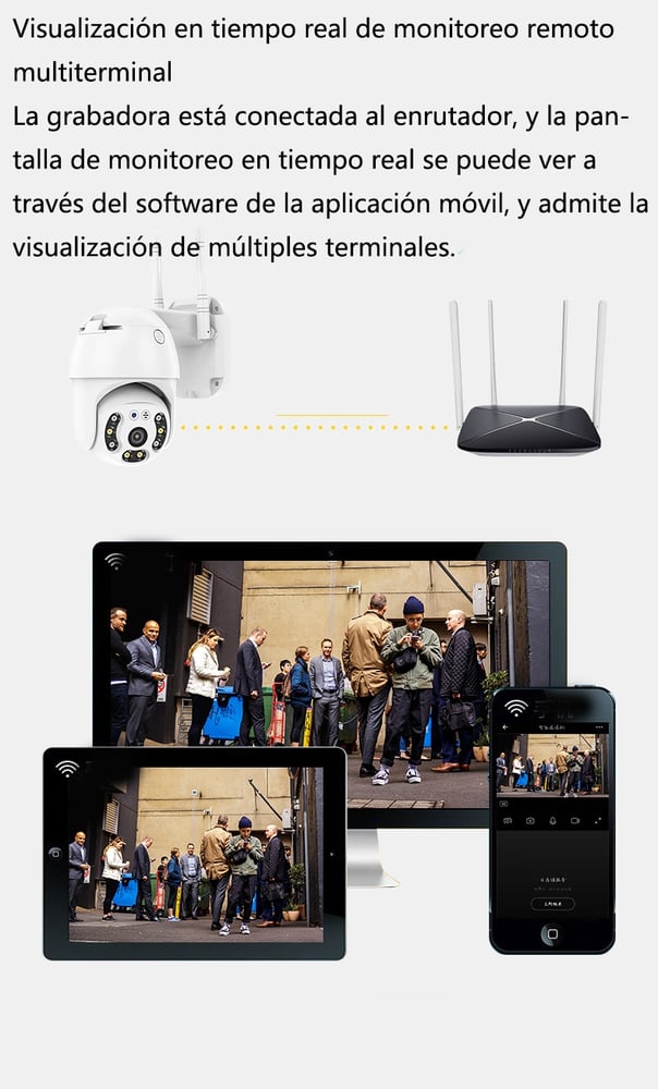 Foto 7 pulgar | Cámara de Seguridad IP Wifi Outdoor 1080p HD Inalámbrica - Venta Internacional