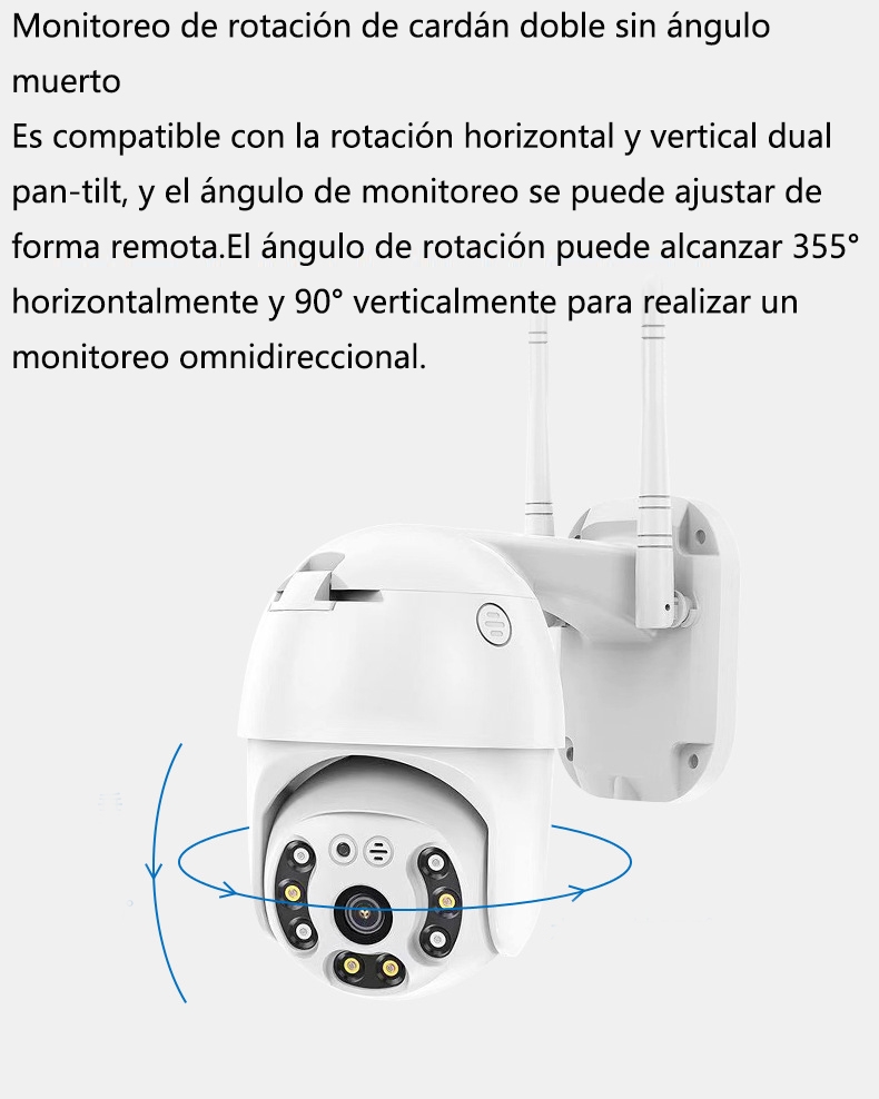 Foto 8 pulgar | Cámara de Seguridad IP Wifi Outdoor 1080p HD Inalámbrica - Venta Internacional