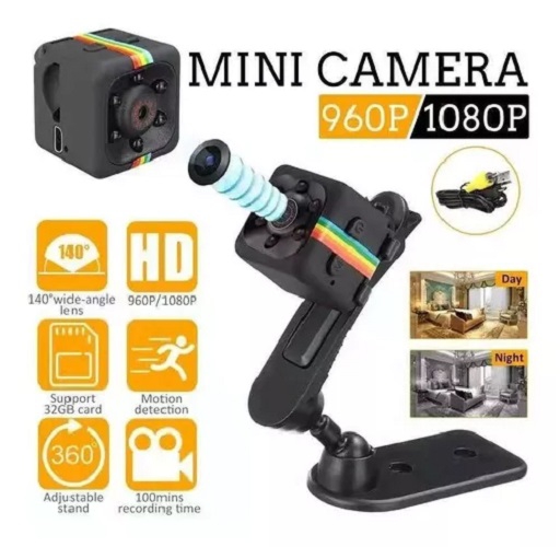 Foto 3 pulgar | Mini Cámara Espía Sq11 Full Hd Con Visión Nocturna Sports Auto 24001 - Venta Internacional