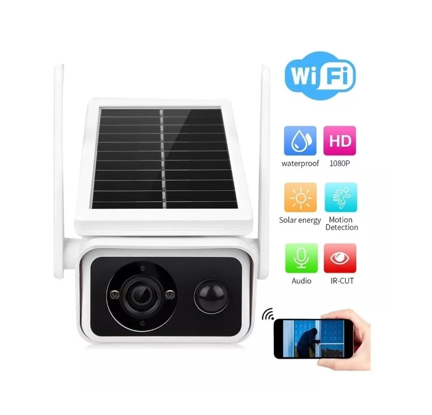 Foto 3 pulgar | Cámara de Seguridad Ip Wifi 1080p Hd con Energía Solar para Exteriores - Venta Internacional