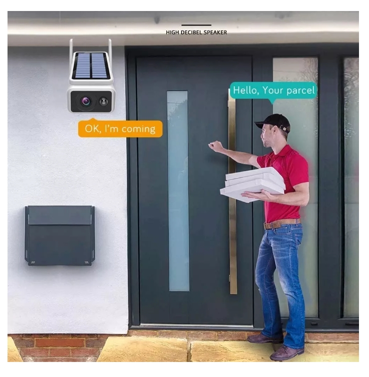 Foto 5 pulgar | Cámara de Seguridad Ip Wifi 1080p Hd con Energía Solar para Exteriores - Venta Internacional