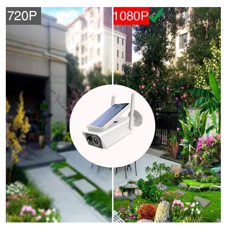 Foto 7 pulgar | Cámara de Seguridad Ip Wifi 1080p Hd con Energía Solar para Exteriores - Venta Internacional