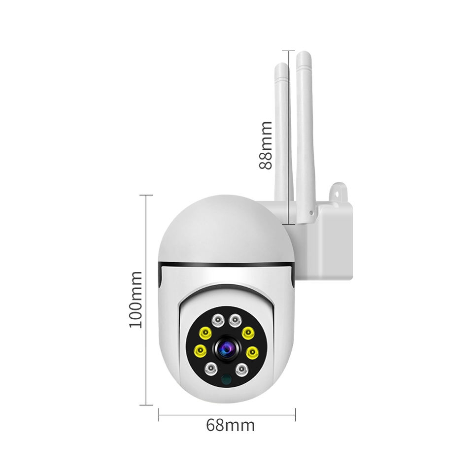 Foto 4 pulgar | Cámara de Seguridad Full HD Wifi 3.0mp con 8 LED con Alarma Remota - Venta Internacional