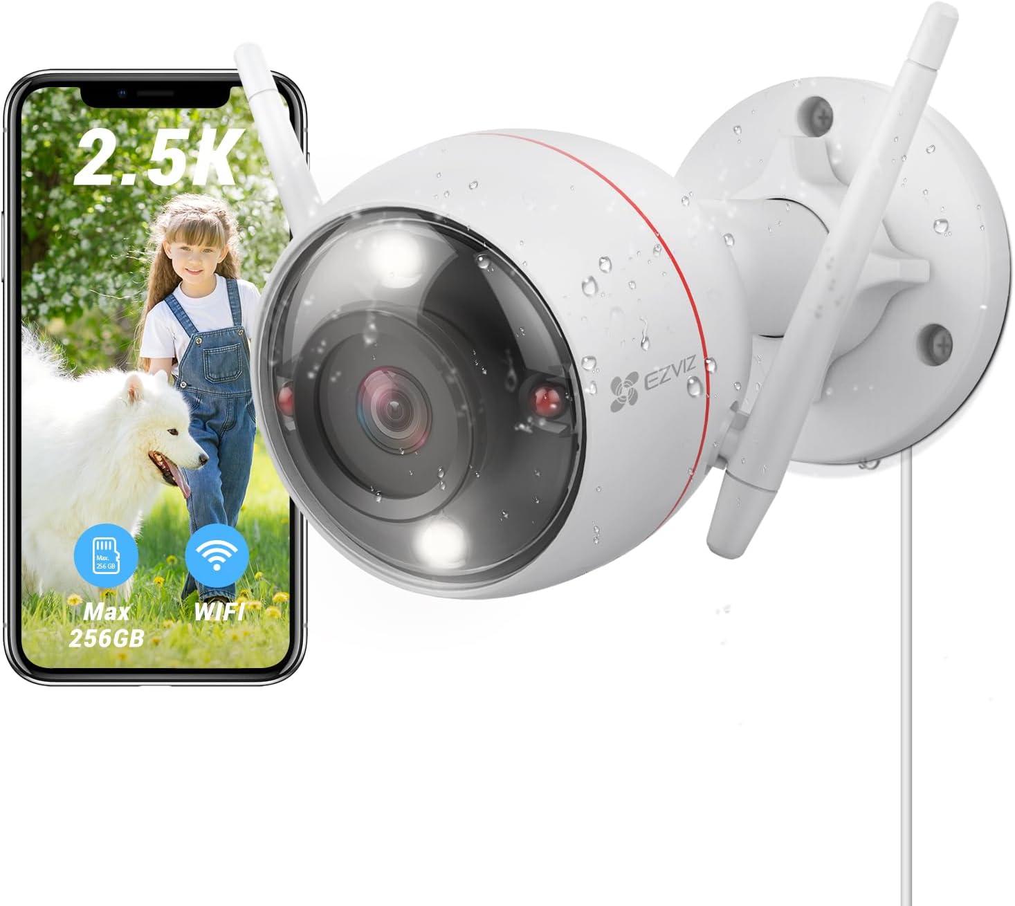 Foto 2 pulgar | Cámara de Seguridad Ezviz H3c Wi-fi Smart Home con Resolución 2k - Venta Internacional