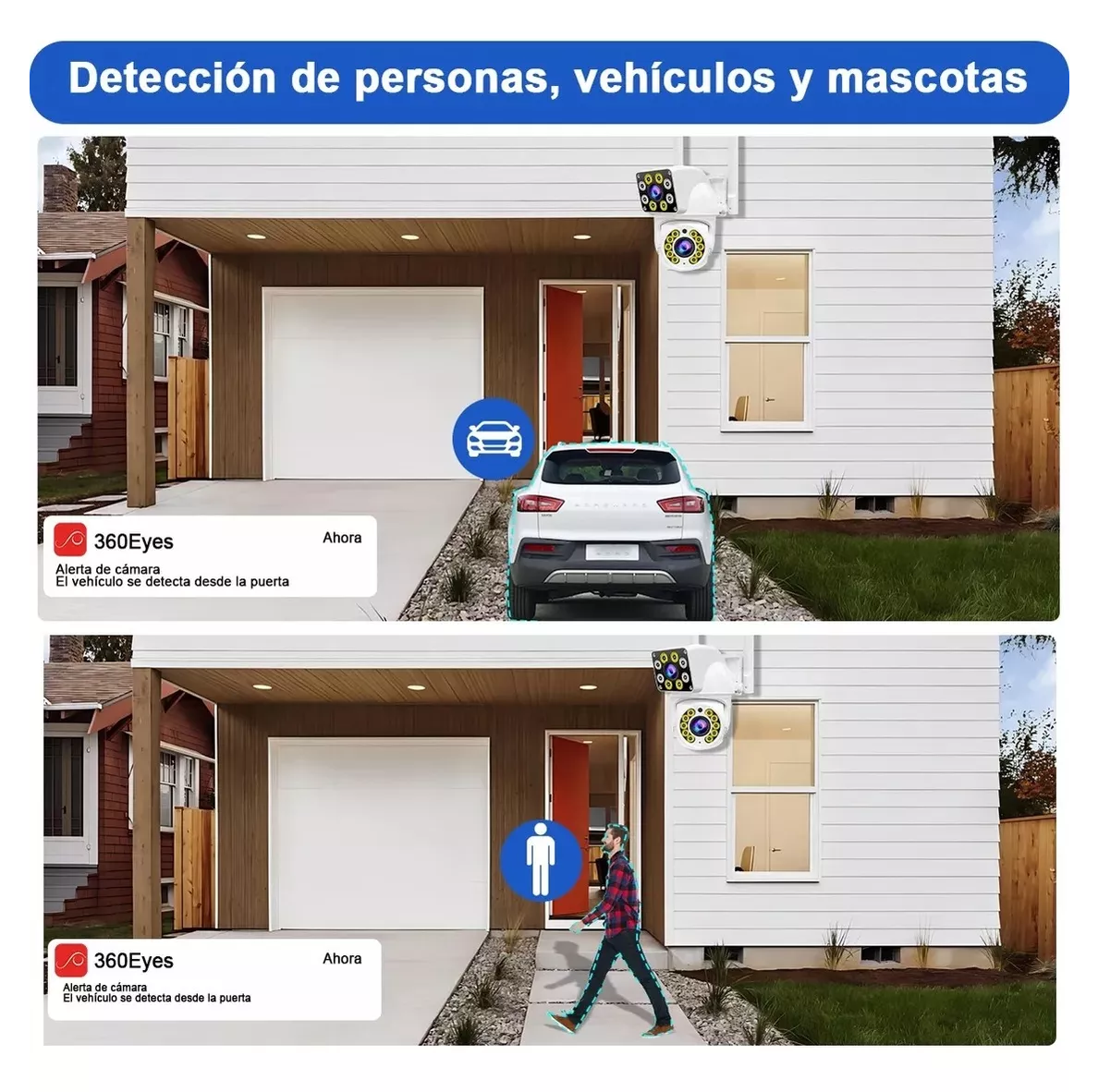 Foto 5 | Cámara de Seguridad Doble Lente para Exterior Belug 4mp Resolución