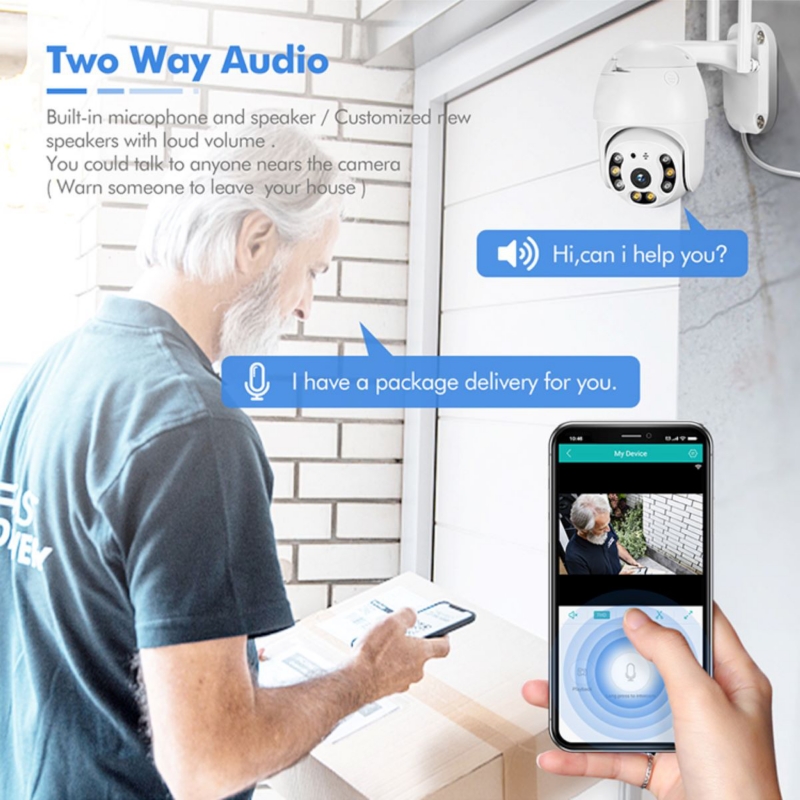 Foto 4 pulgar | Cámara de Seguridad Ptz Wifi Ip Compatible Con Apple-android - Venta Internacional