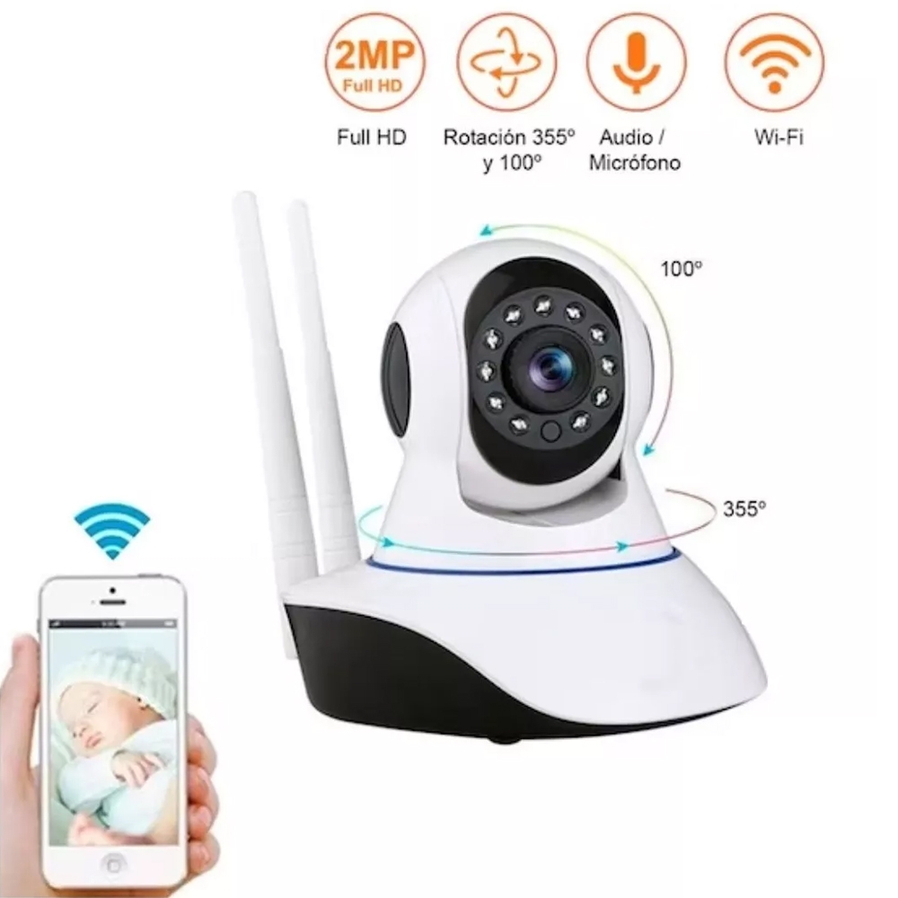 Foto 3 pulgar | Cámara De Seguridad Interior Wifi 1080p Con Visión Nocturna - Venta Internacional