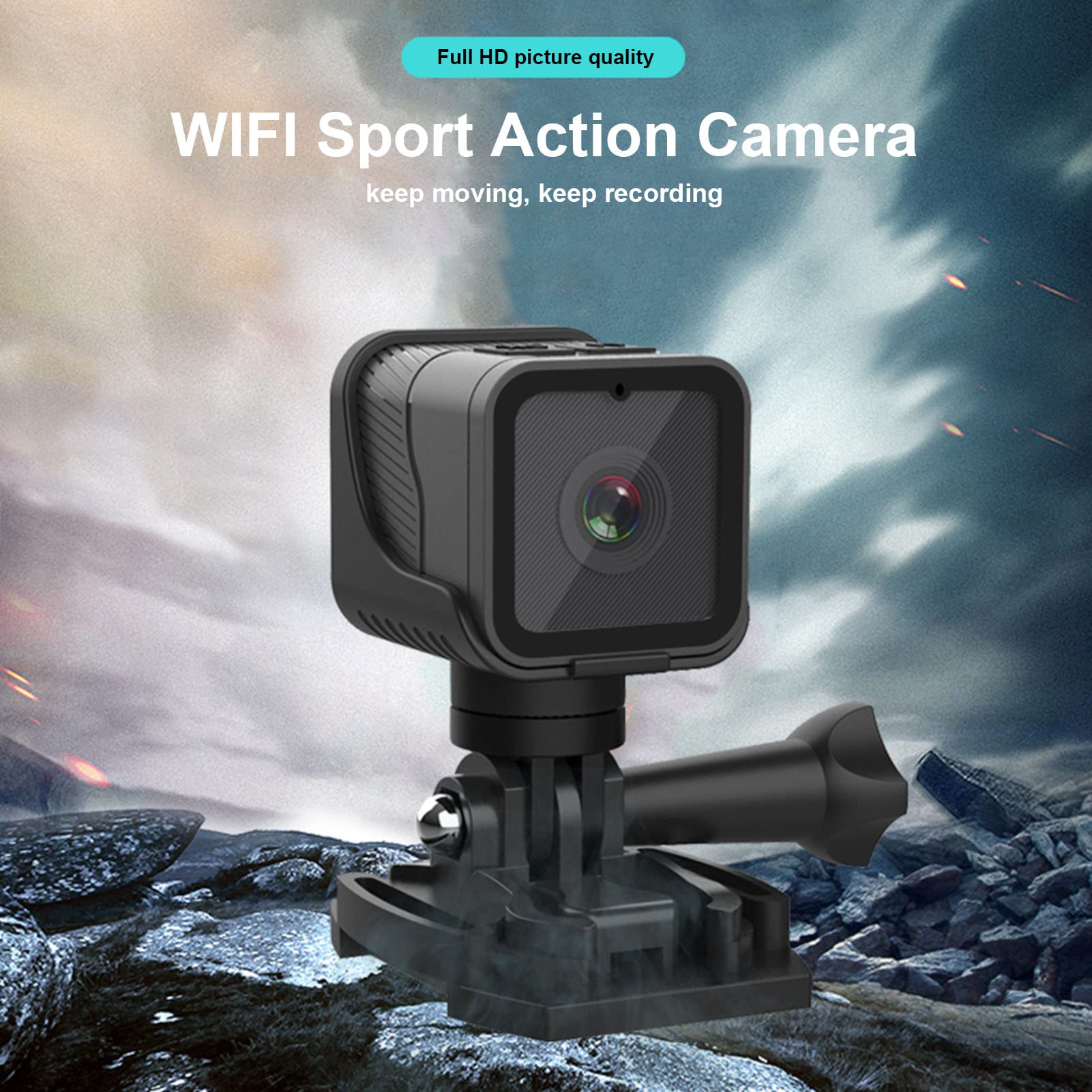 Foto 3 pulgar | Cámara De Acción Tangxi Wifi 1080p Con Micrófono, Tarjeta Tf De 256 Gb - Venta Internacional.