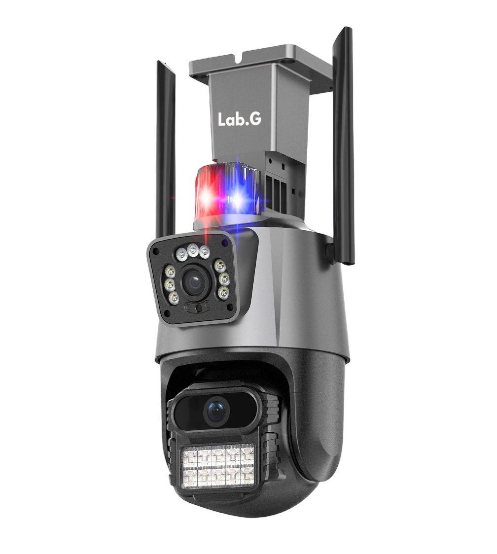 Foto 1 | Cámara de Seguridad Doble Lente 8MP con Tarjeta SD 128 GB