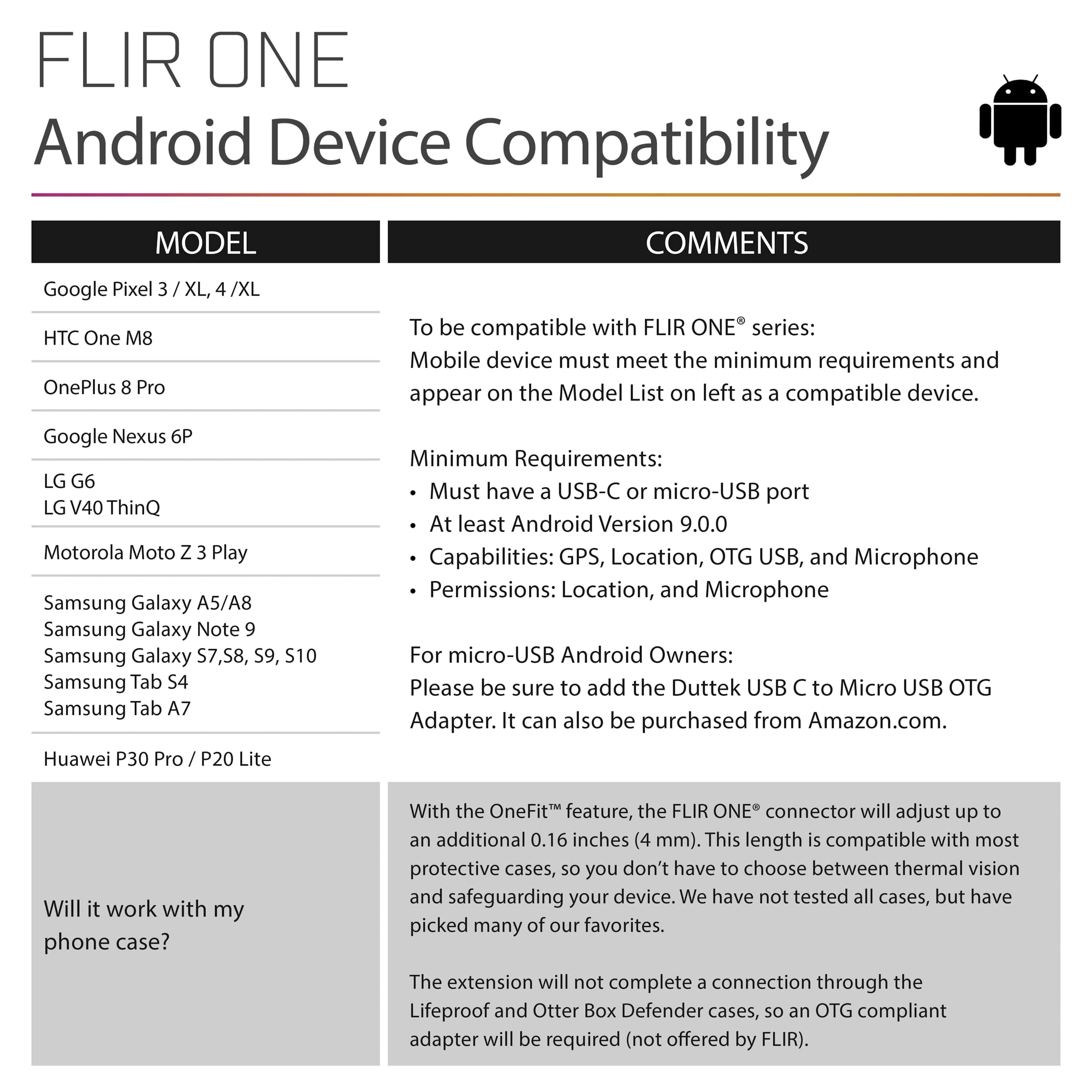 Foto 5 pulgar | Cámara Térmica Flir One Gen 3 para Teléfonos Inteligentes Android USB-C - Venta Internacional
