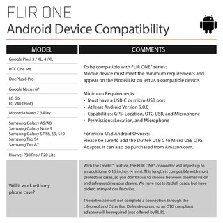 Foto 4 | Cámara Térmica Flir One Gen 3 para Teléfonos Inteligentes Android USB-C - Venta Internacional