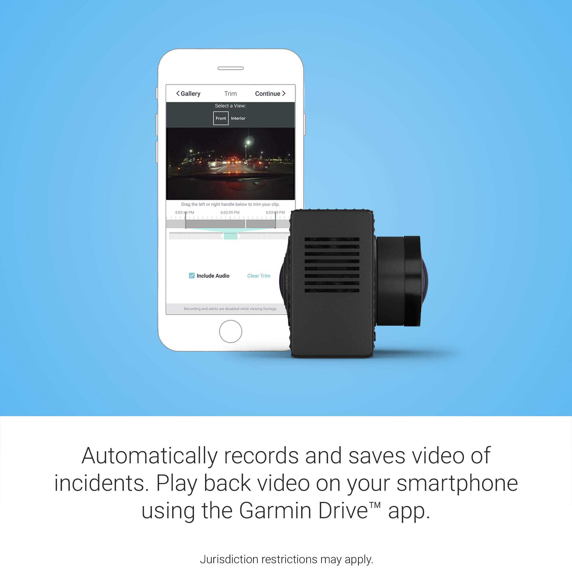 Foto 4 pulgar | Cámara Dash Cam Garmin Tandem De Doble Lente Con Dos Lentes De 180 Grados - Venta Internacional.