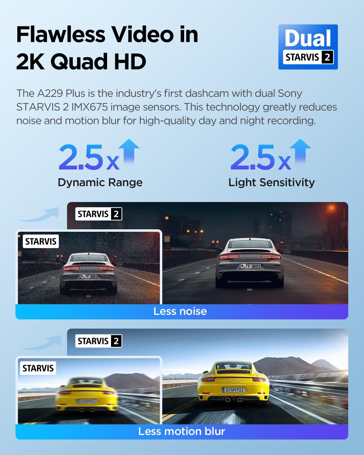 Foto 4 pulgar | Dash Cam Viofo A229 Plus Con Doble Sensor Starvis, 2 Sensores 1440p+1440p - Venta Internacional.
