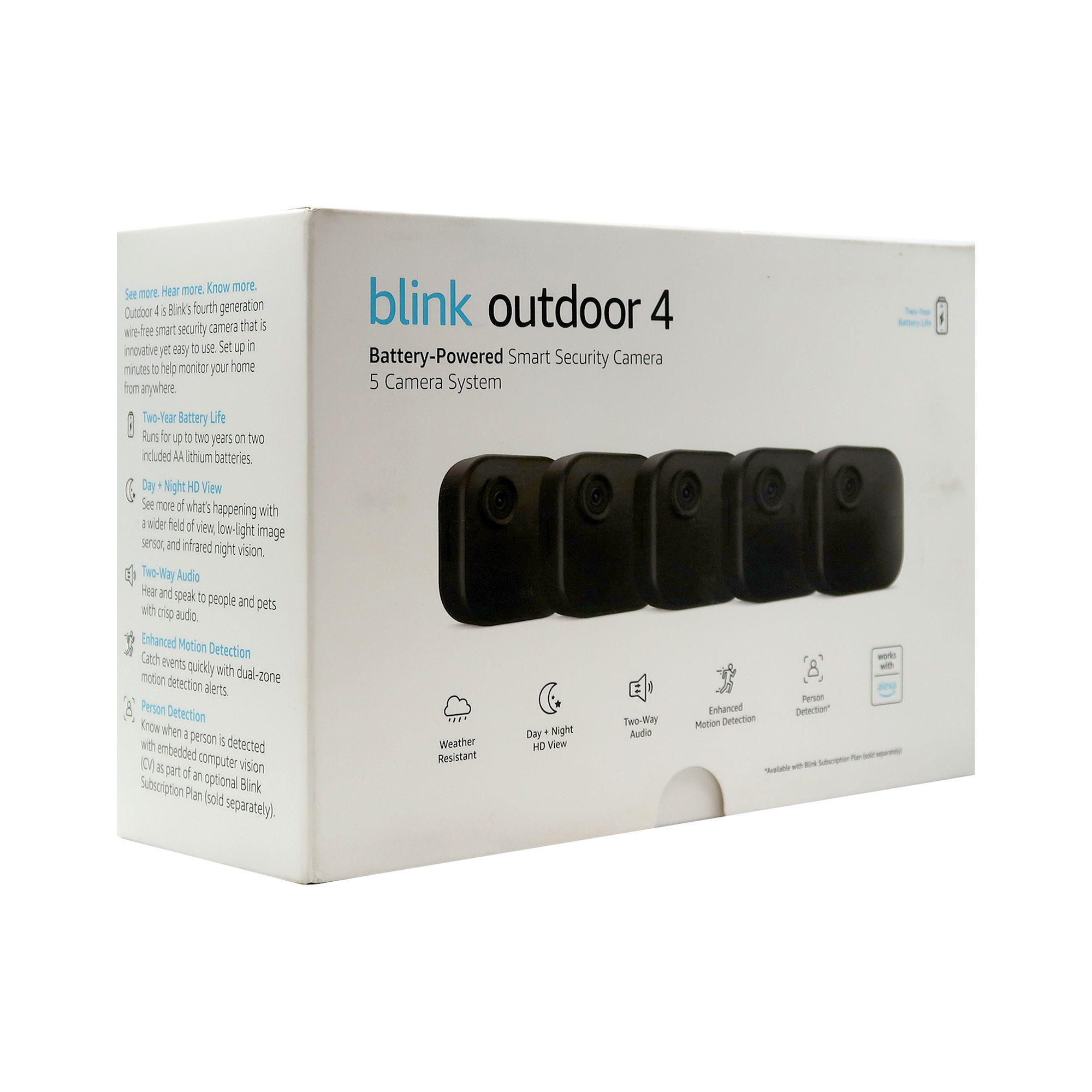 Foto 3 pulgar | Cámara De Seguridad Blink Outdoor 4 Sistema Inalámbrico De 5 Cámaras - Venta Internacional.