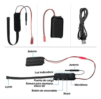 Foto 4 | Mini Cámara Espía Full HD Wifi, Detección De Movimiento, Control Remoto Por App, Ranura Para MicroSD
