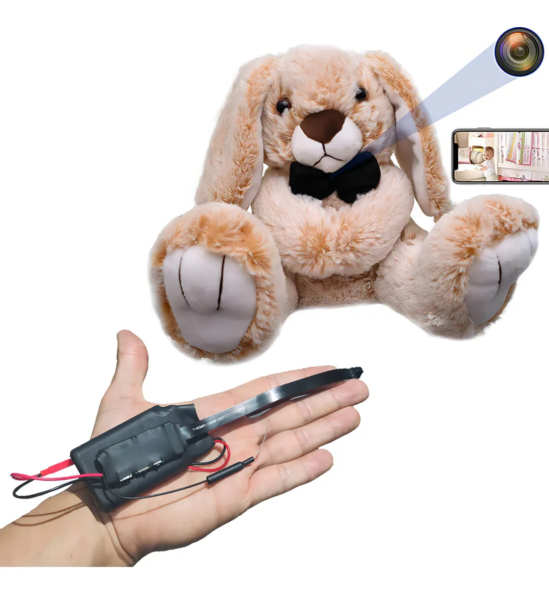 Foto 6 pulgar | Mini Cámara Espía Full HD Wifi, Detección De Movimiento, Control Remoto Por App, Ranura Para MicroSD