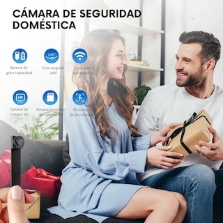 Foto 6 | Mini Cámara Espía Full HD Wifi, Detección De Movimiento, Control Remoto Por App, Ranura Para MicroSD