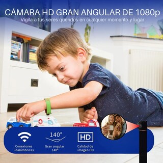 Foto 7 | Mini Cámara Espía Full HD Wifi, Detección De Movimiento, Control Remoto Por App, Ranura Para MicroSD