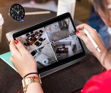 Foto 4 | Reloj De Pared Con Cámara Espía Full Hd 1080p Wifi Grabación Remota Compatible Con Microsd 512gb Y Control Desde App