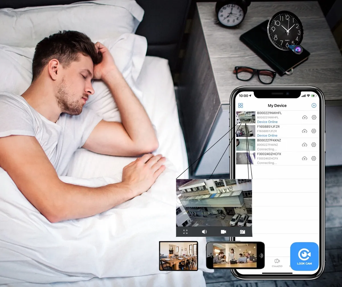 Foto 6 pulgar | Reloj De Pared Con Cámara Espía Full Hd 1080p Wifi  Grabación Remota  Compatible Con Microsd 512gb Y Control Desde App