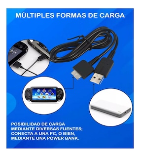 Foto 3 | Cargador Para Psp Vita Negro